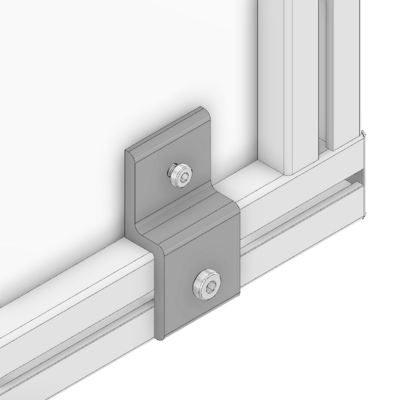 64-030-0 MODULAR SOLUTIONS PANEL CLAMP<br>WIRE MESH PANEL HOLDER SIZE 45 (PLATE ONLY)